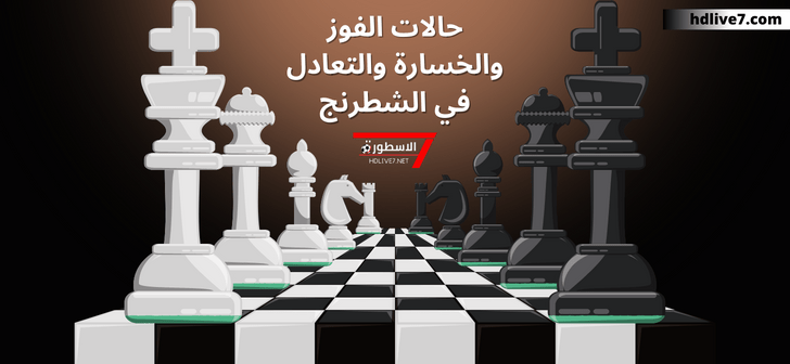حالات الفوز والخسارة والتعادل في الشطرنج